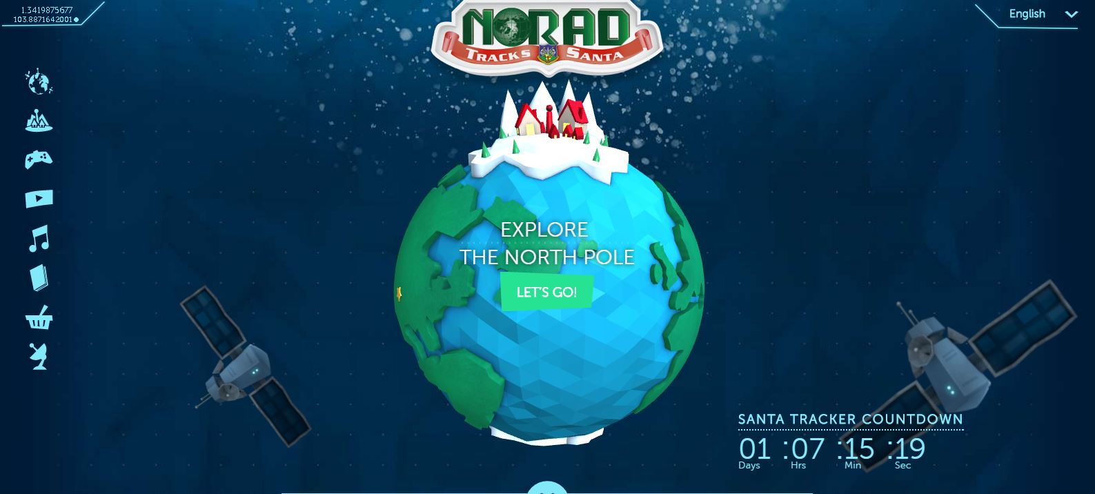 Make Christmas Cosmic with NORAD's Track Santa & Space Holiday Cards